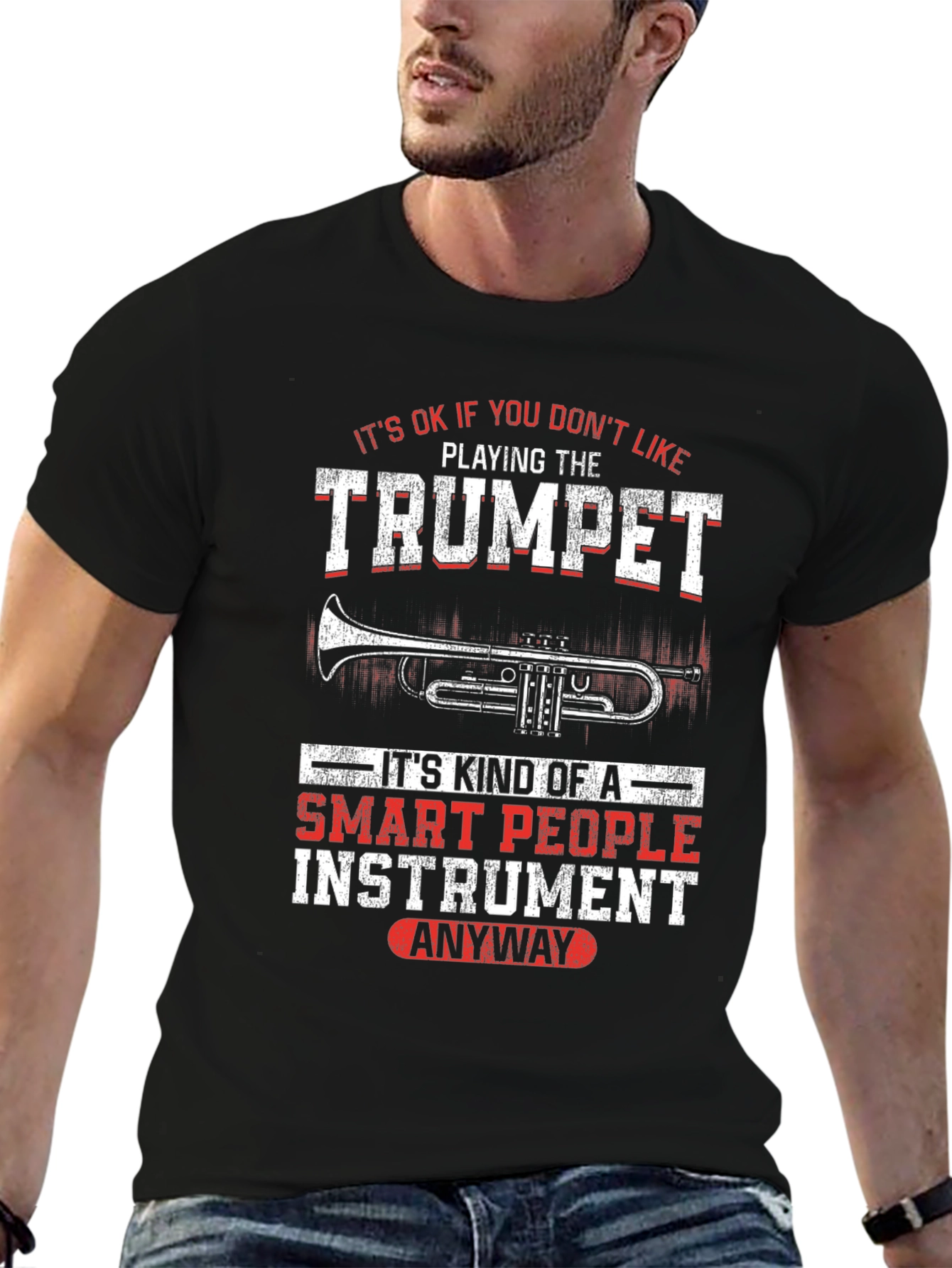 Trumpet Smart People Instrument Graphic T-Shirt