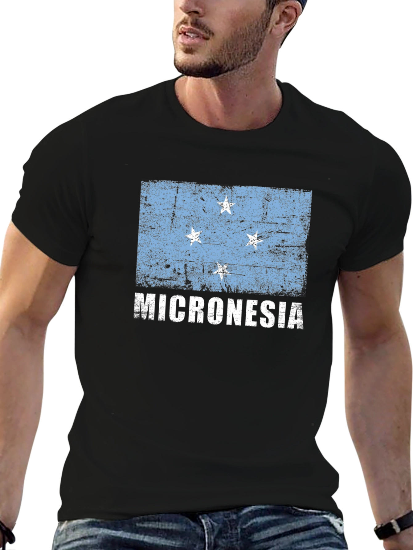 Micronesia Flag Graphic Tee