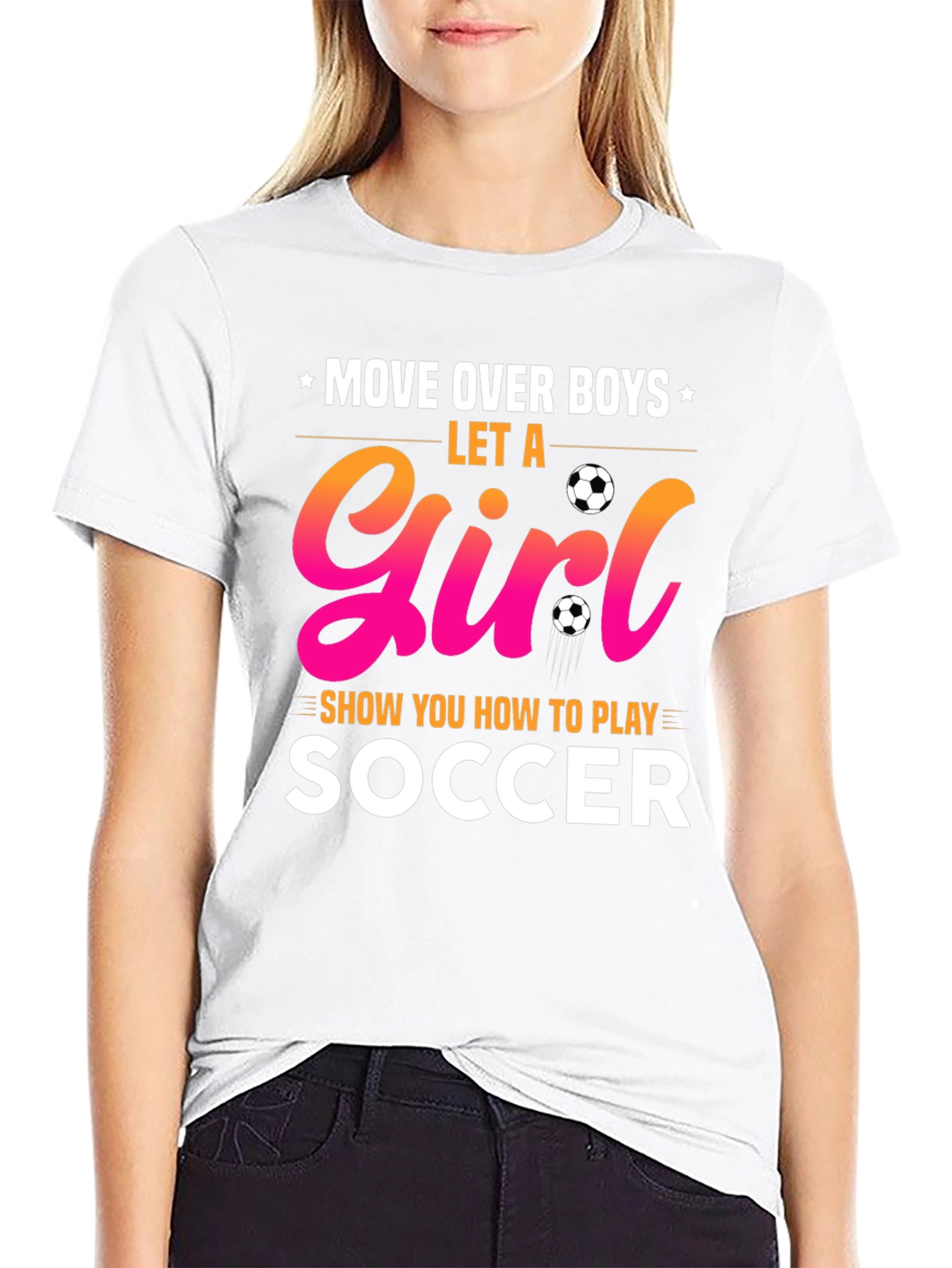 Move Over Boys Soccer Girl T-Shirt