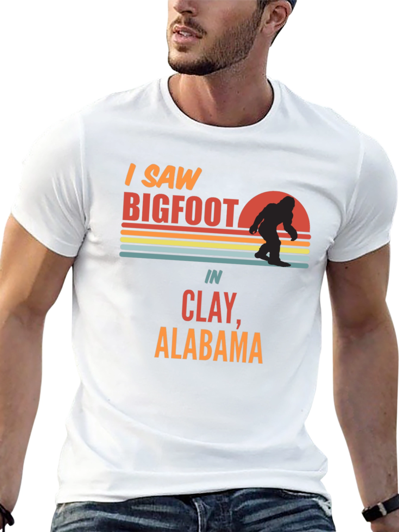 I Saw Bigfoot T-Shirt - Clay Alabama Bigfoot Tee