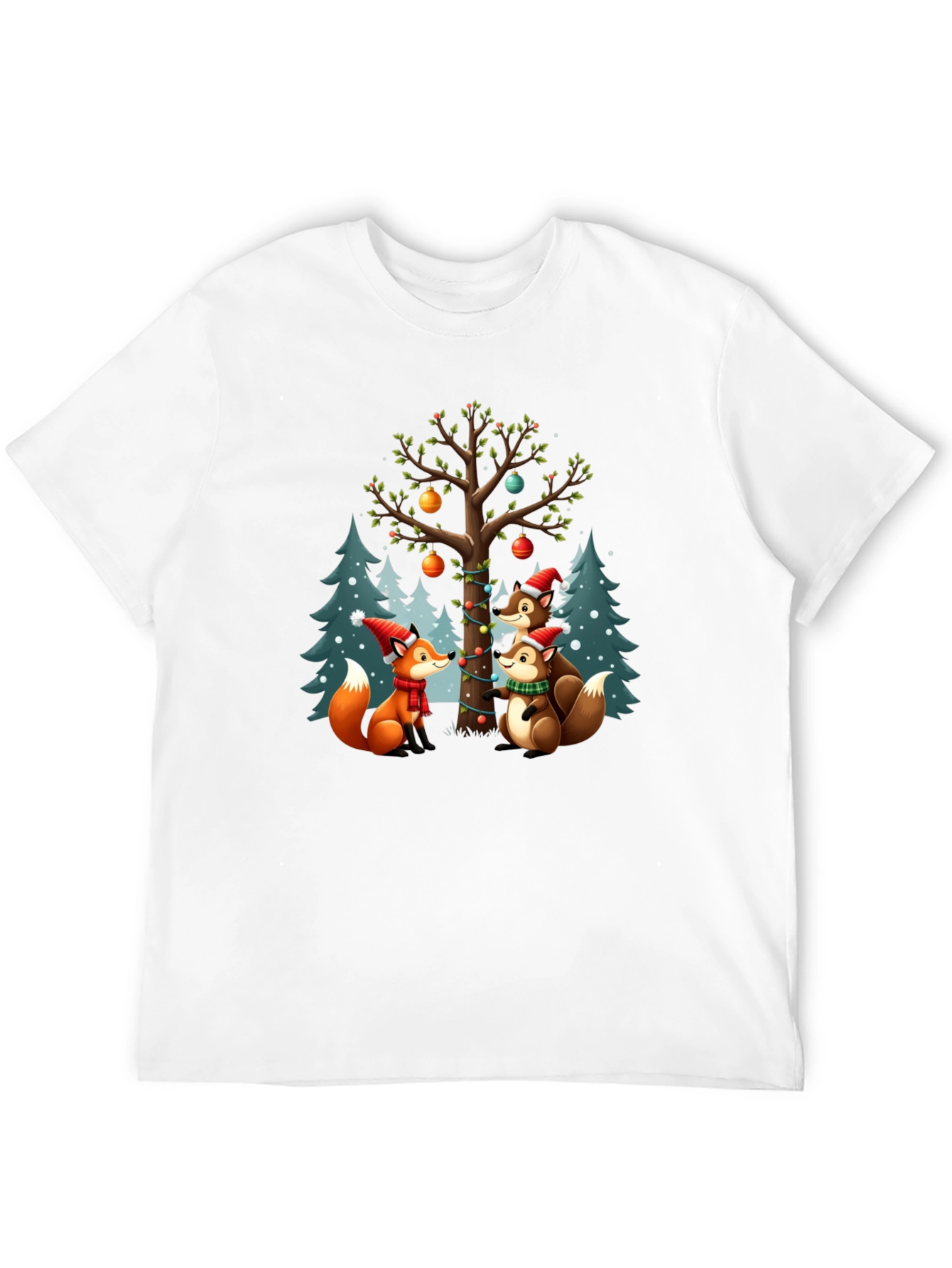 Festive Forest Friends Holiday T-Shirt