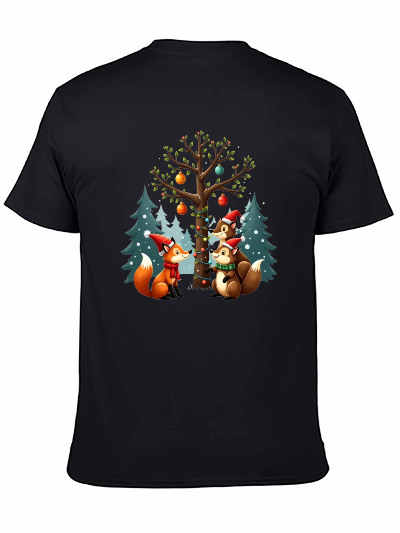 Festive Forest Friends Holiday T-Shirt