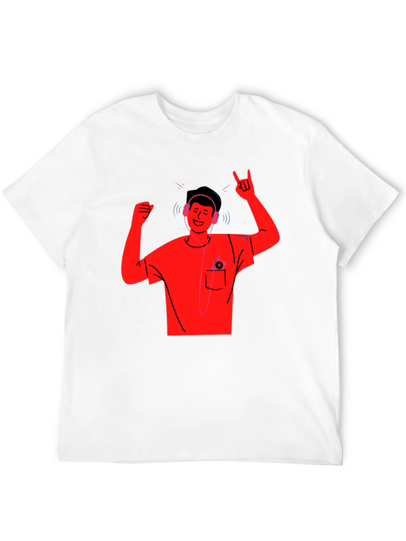 Cool Graphic T-Shirt - Music Lover