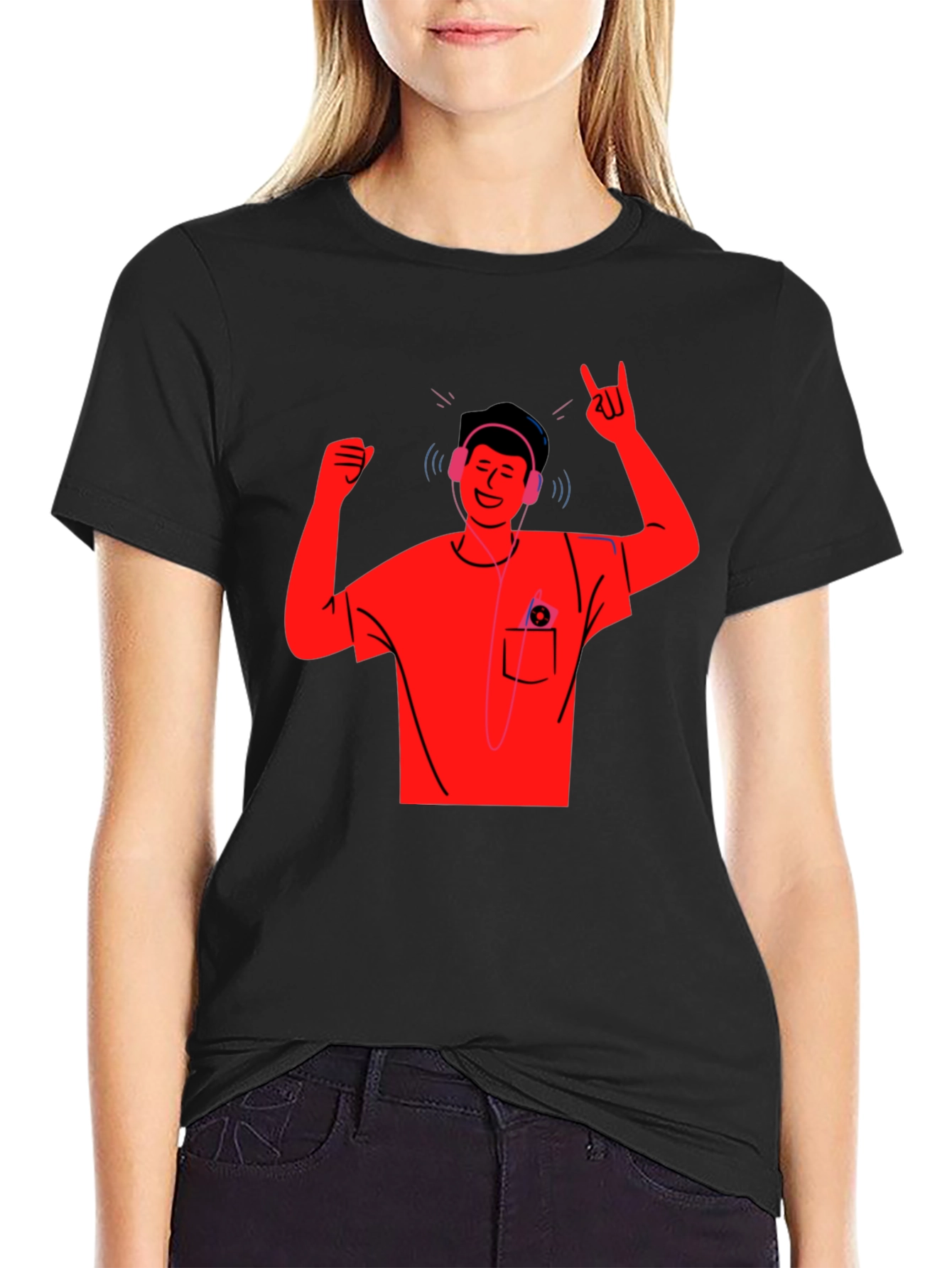 Cool Graphic T-Shirt - Music Lover