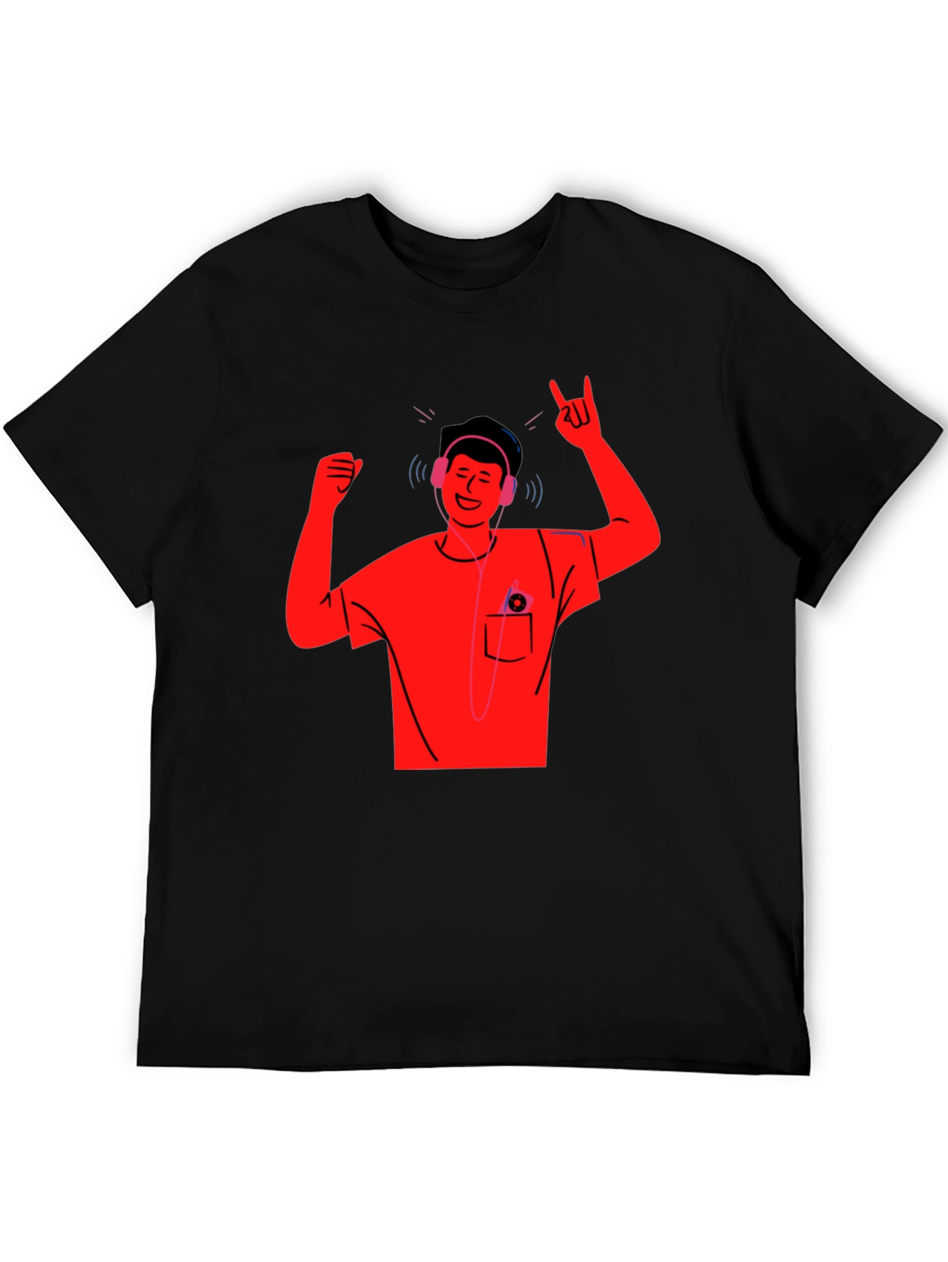 Cool Graphic T-Shirt - Music Lover