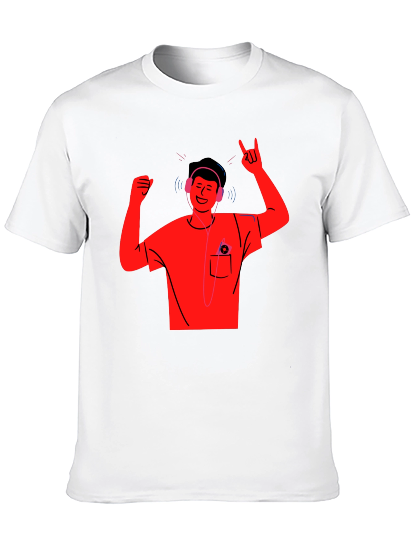 Cool Graphic T-Shirt - Music Lover