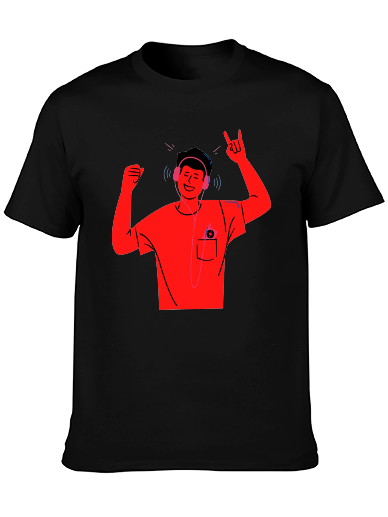 Cool Graphic T-Shirt - Music Lover