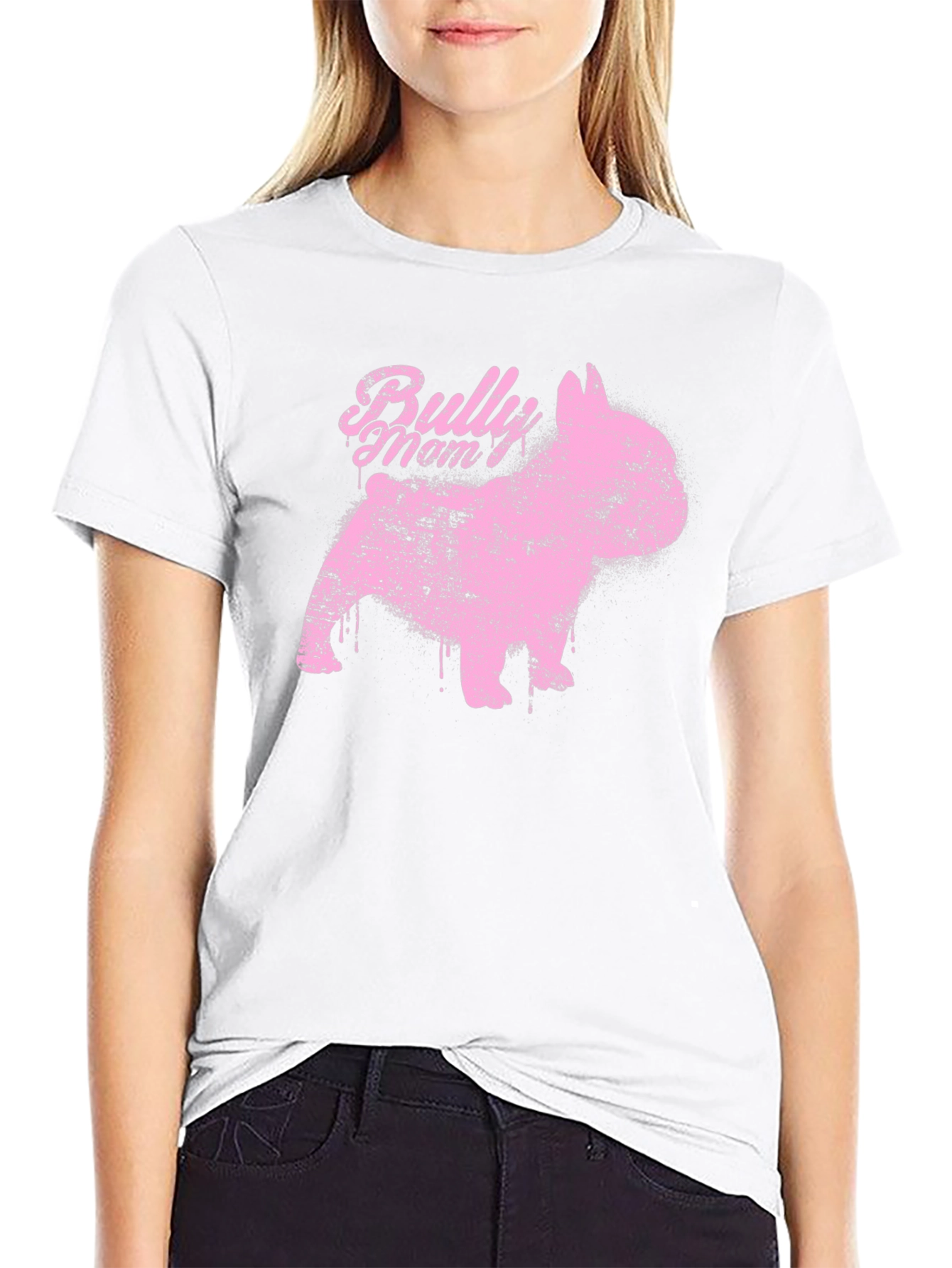 Bully Mom Tee - French Bulldog Graphic T-Shirt