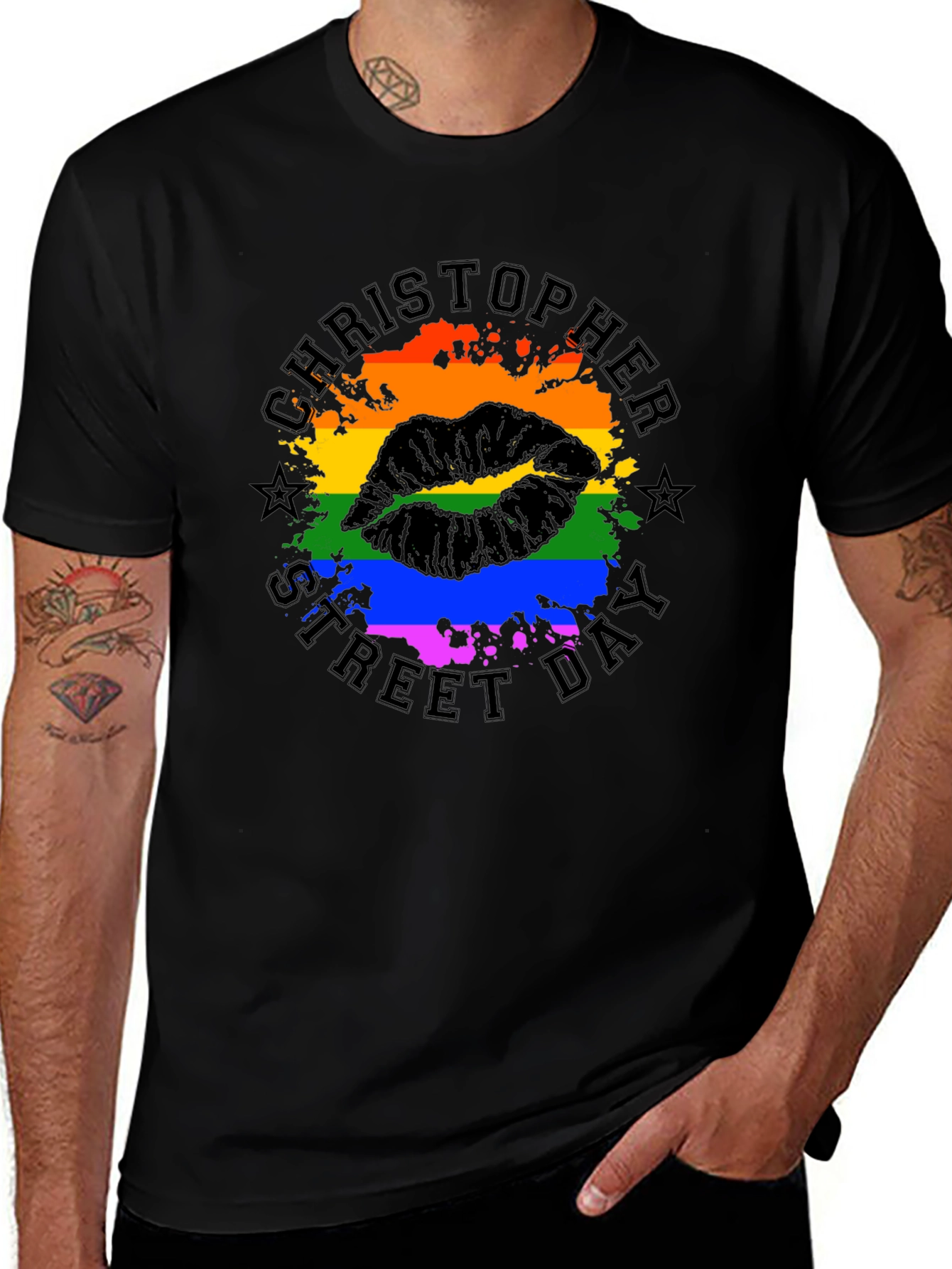 Christopher Street Day Pride Lips Graphic T-Shirt