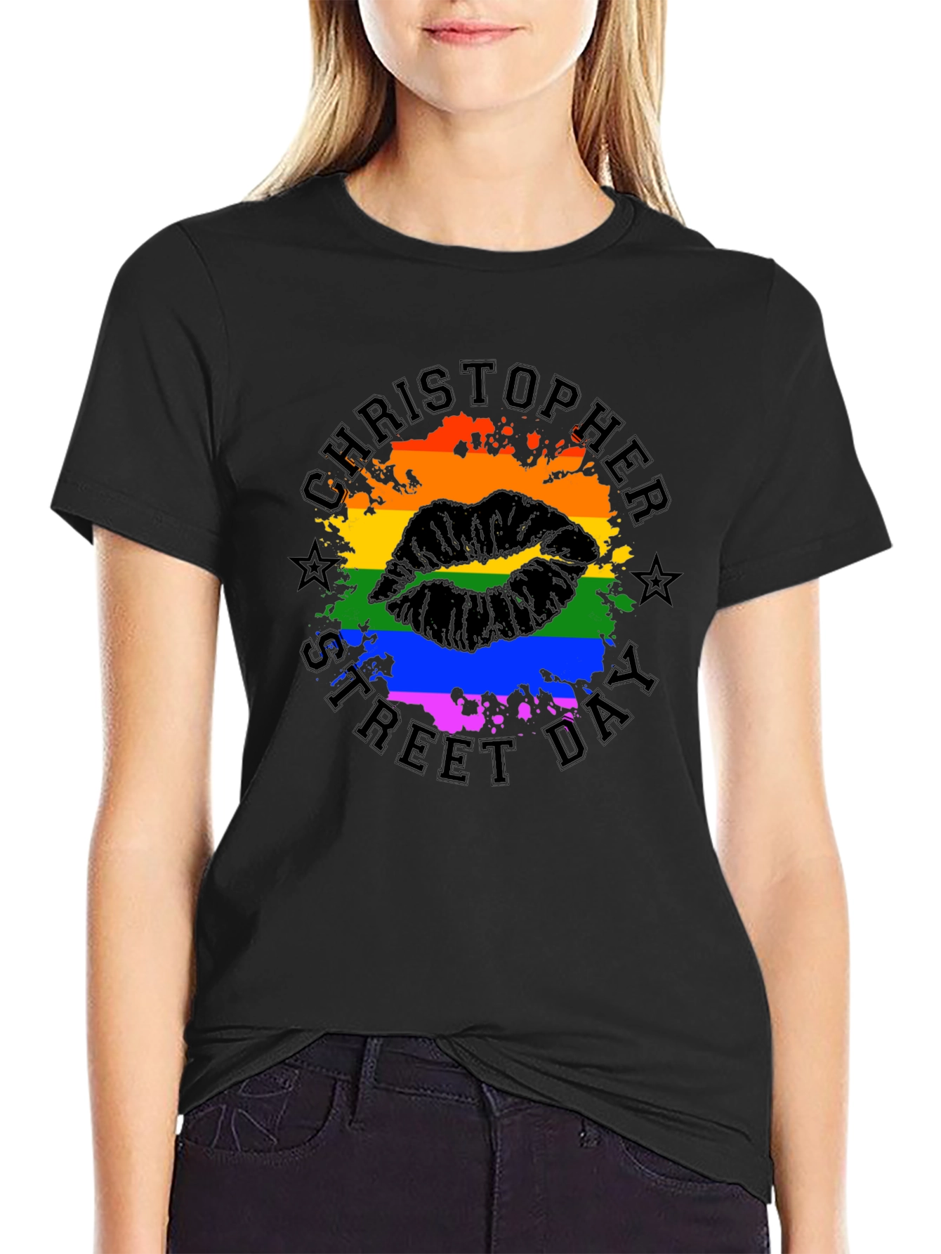 Christopher Street Day Pride Lips Graphic T-Shirt