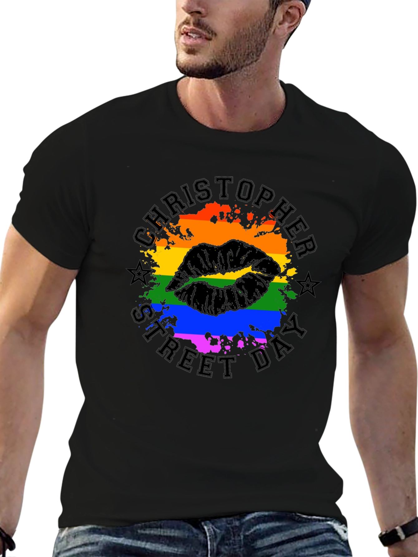 Christopher Street Day Pride Lips Graphic T-Shirt