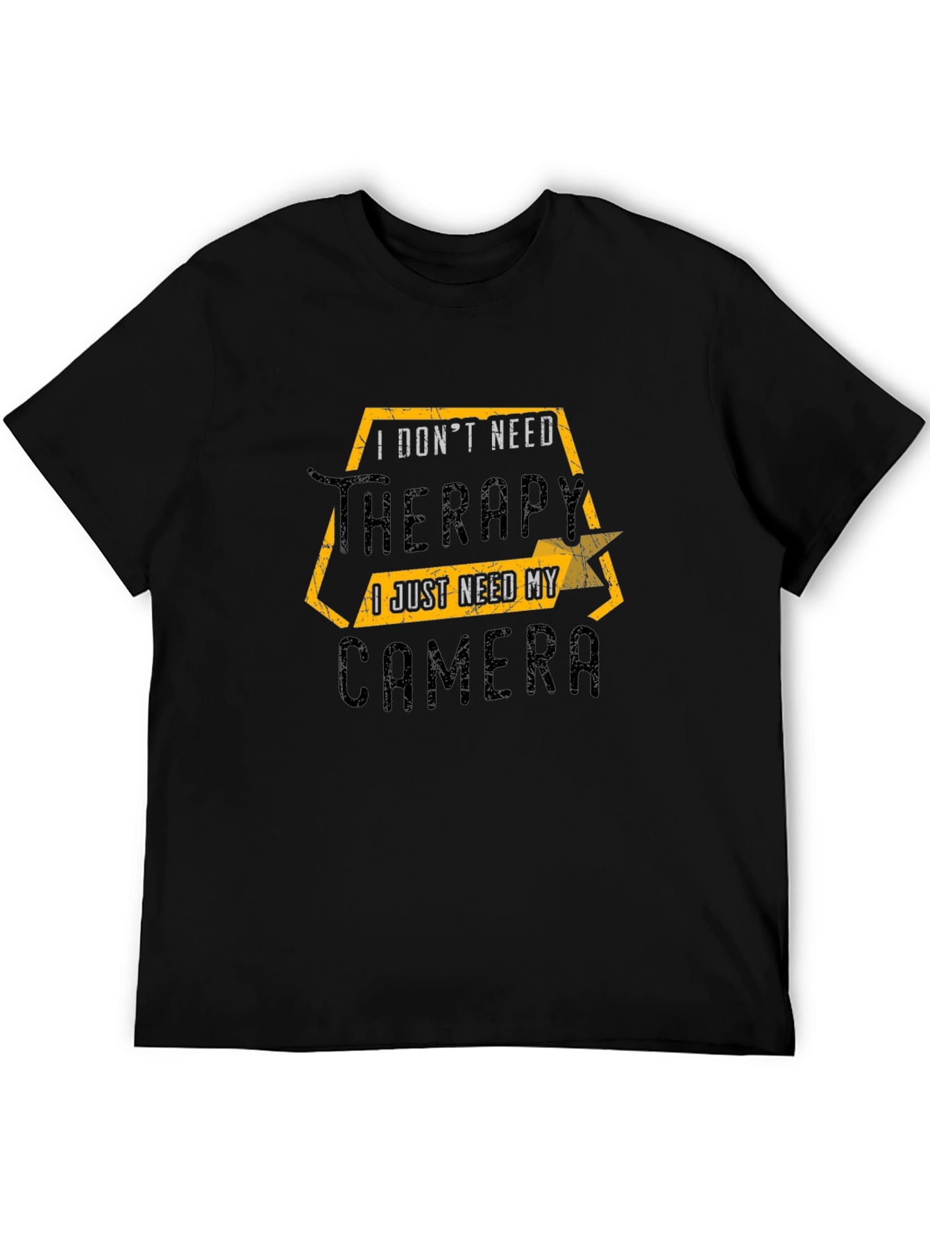 Therapy Camera Black T-Shirt