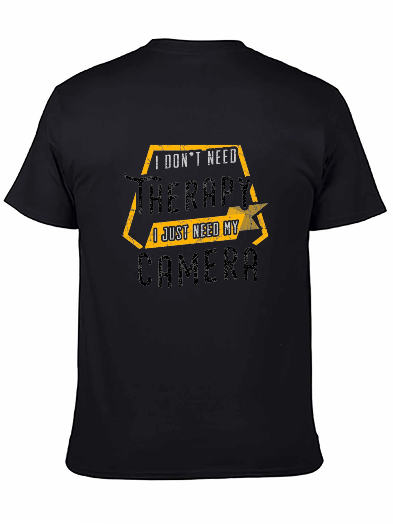 Therapy Camera Black T-Shirt