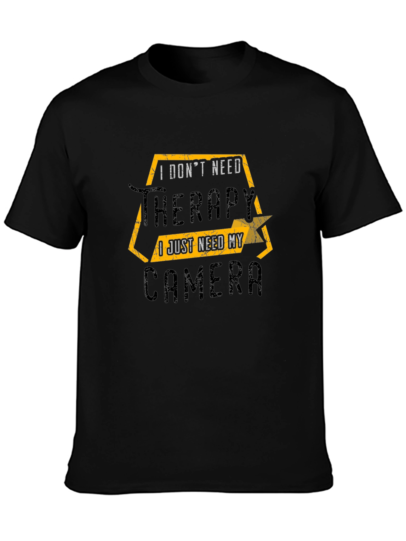 Therapy Camera Black T-Shirt