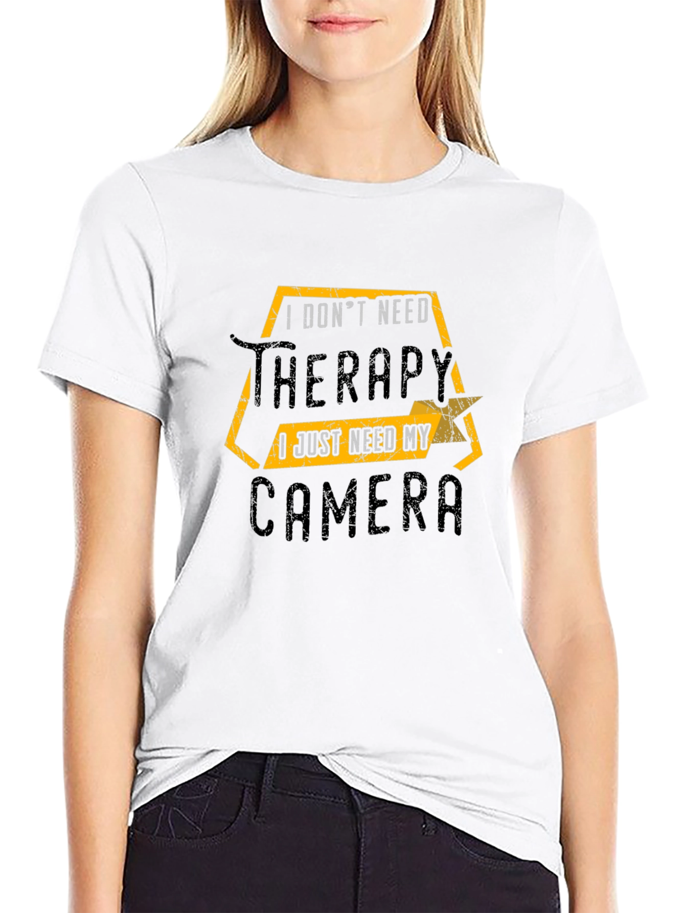 Therapy Camera Black T-Shirt