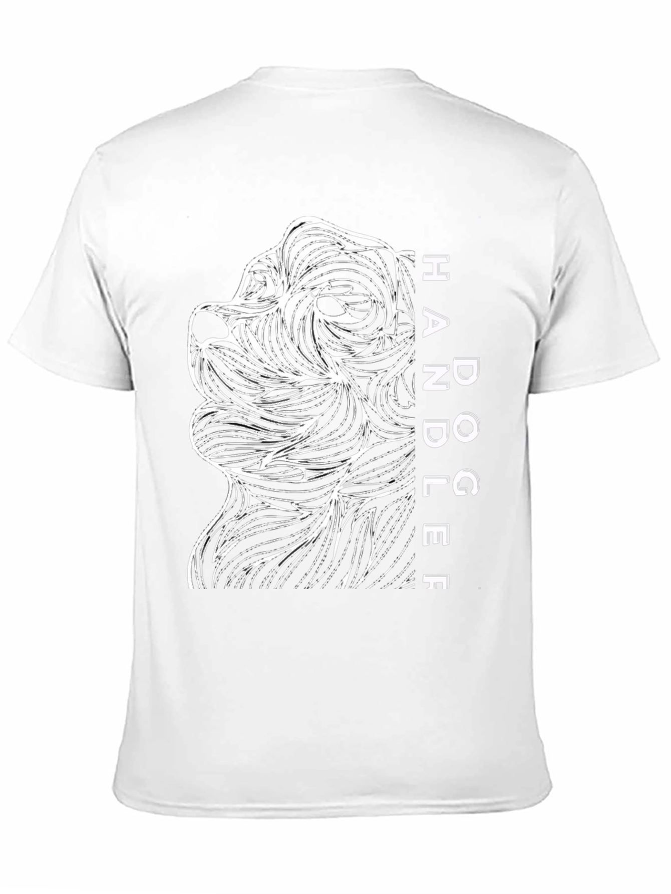 Dog Handler Graphic Tee - Abstract Dog Lovers Gift