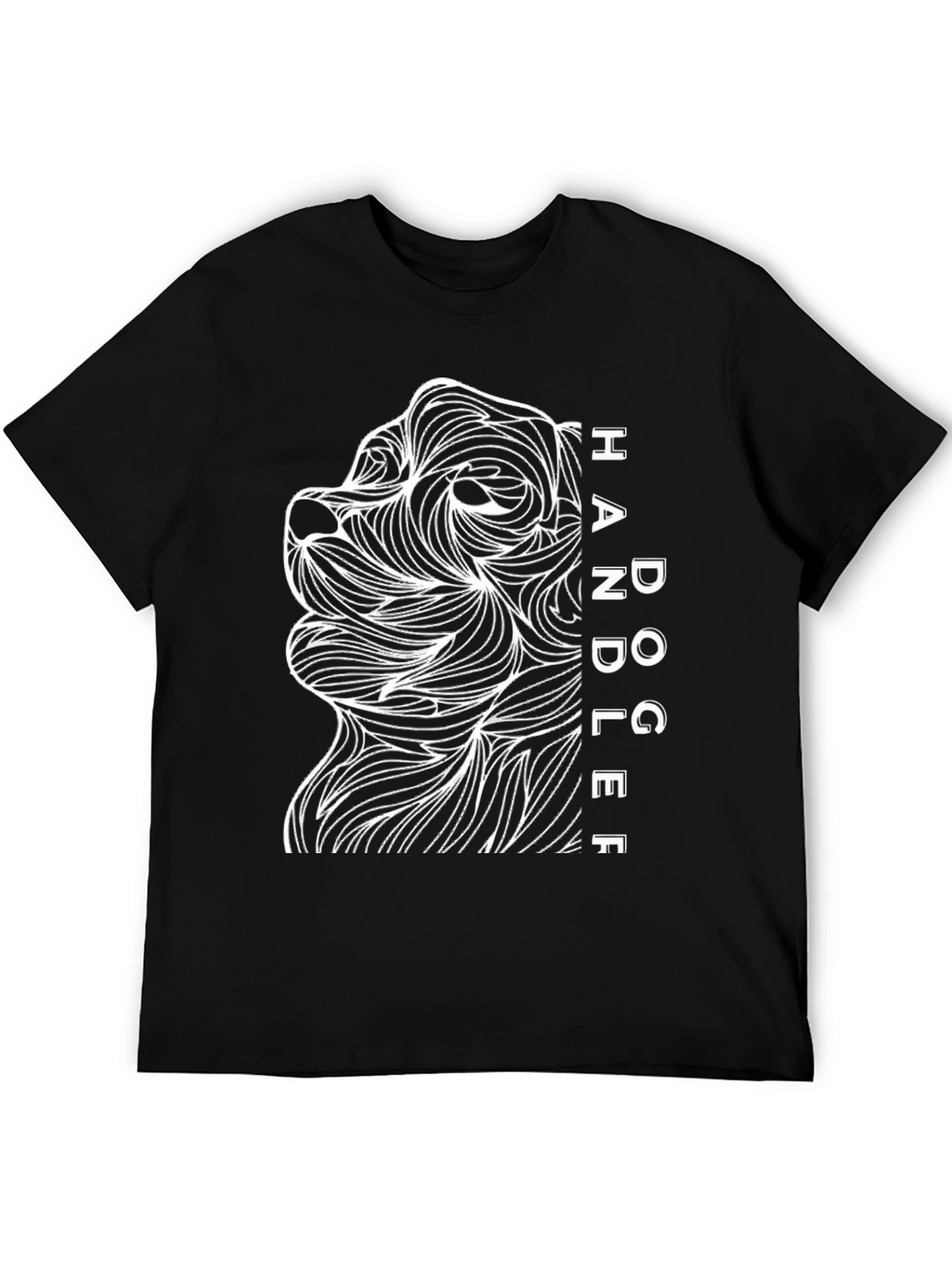 Dog Handler Graphic Tee - Abstract Dog Lovers Gift