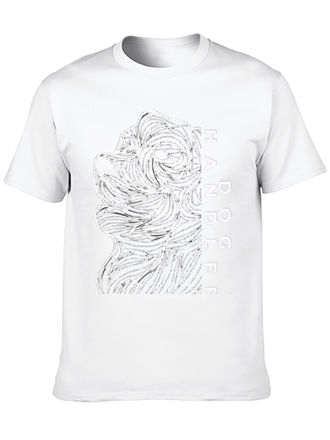 Dog Handler Graphic Tee - Abstract Dog Lovers Gift