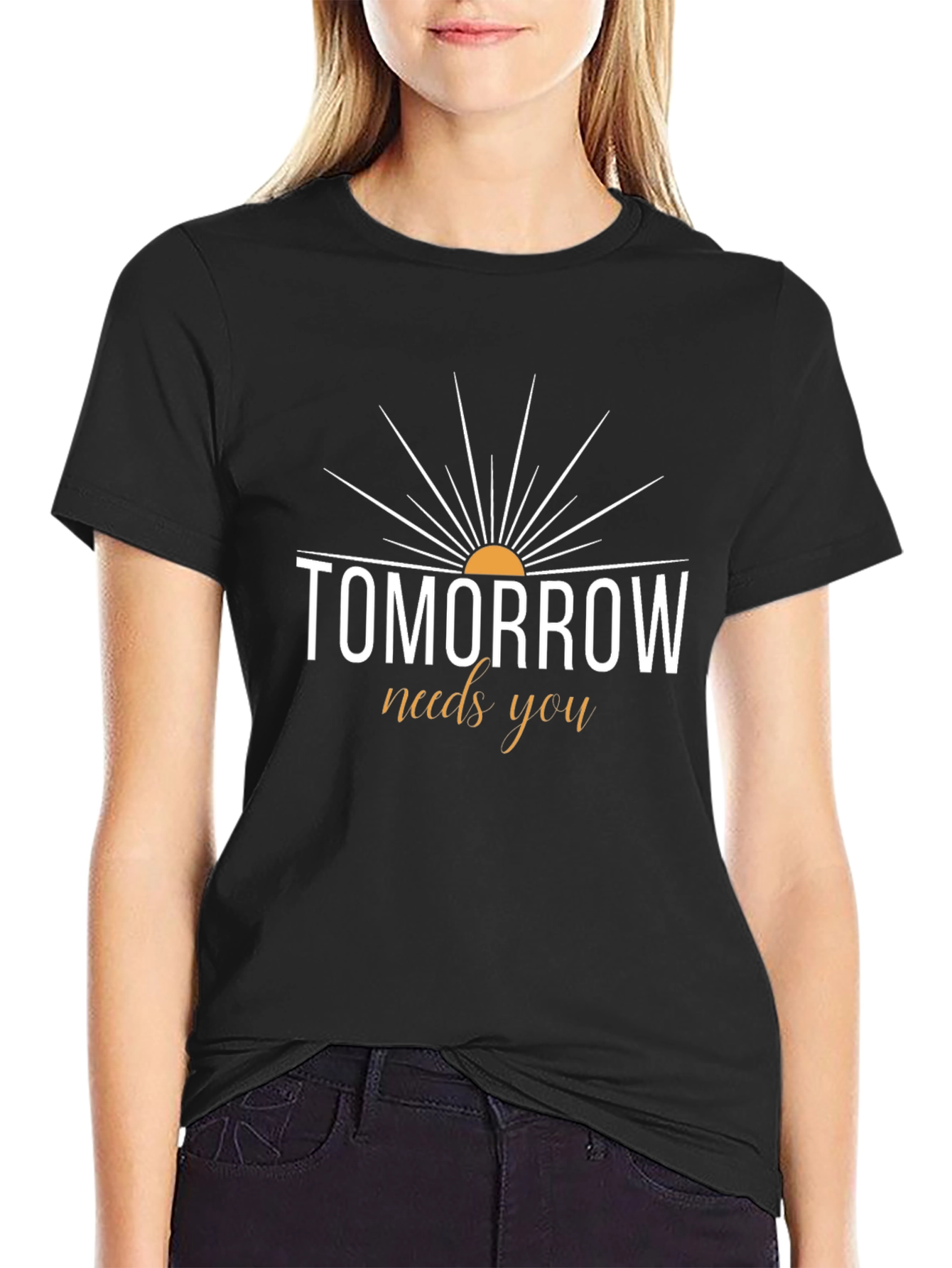 Tomorrow Needs You Graphic Tee - Black