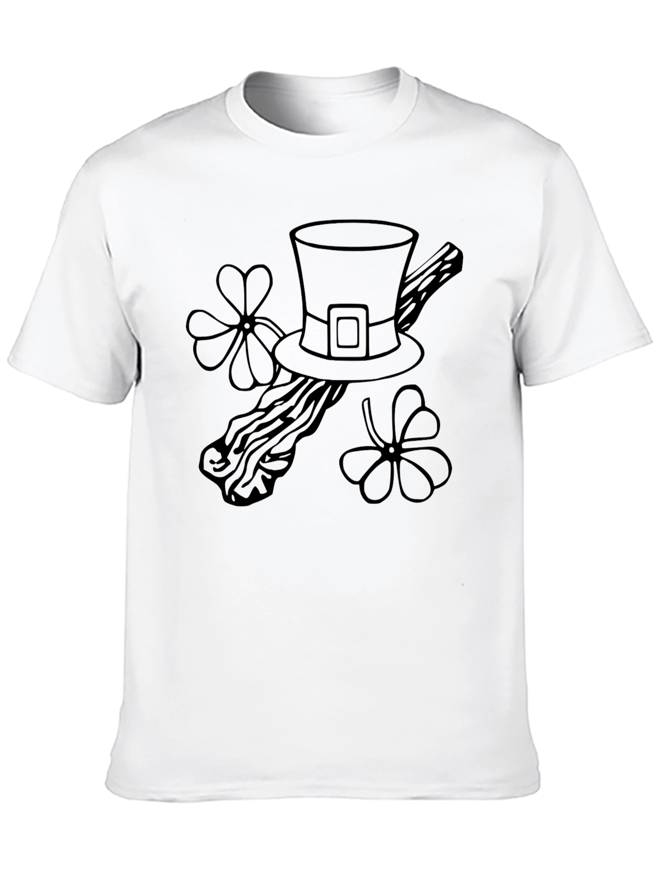 St. Patricks Day Hat & Clover Tee