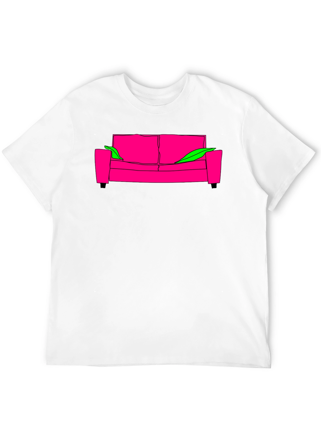 Cool Graphic Tee - Pink Couch
