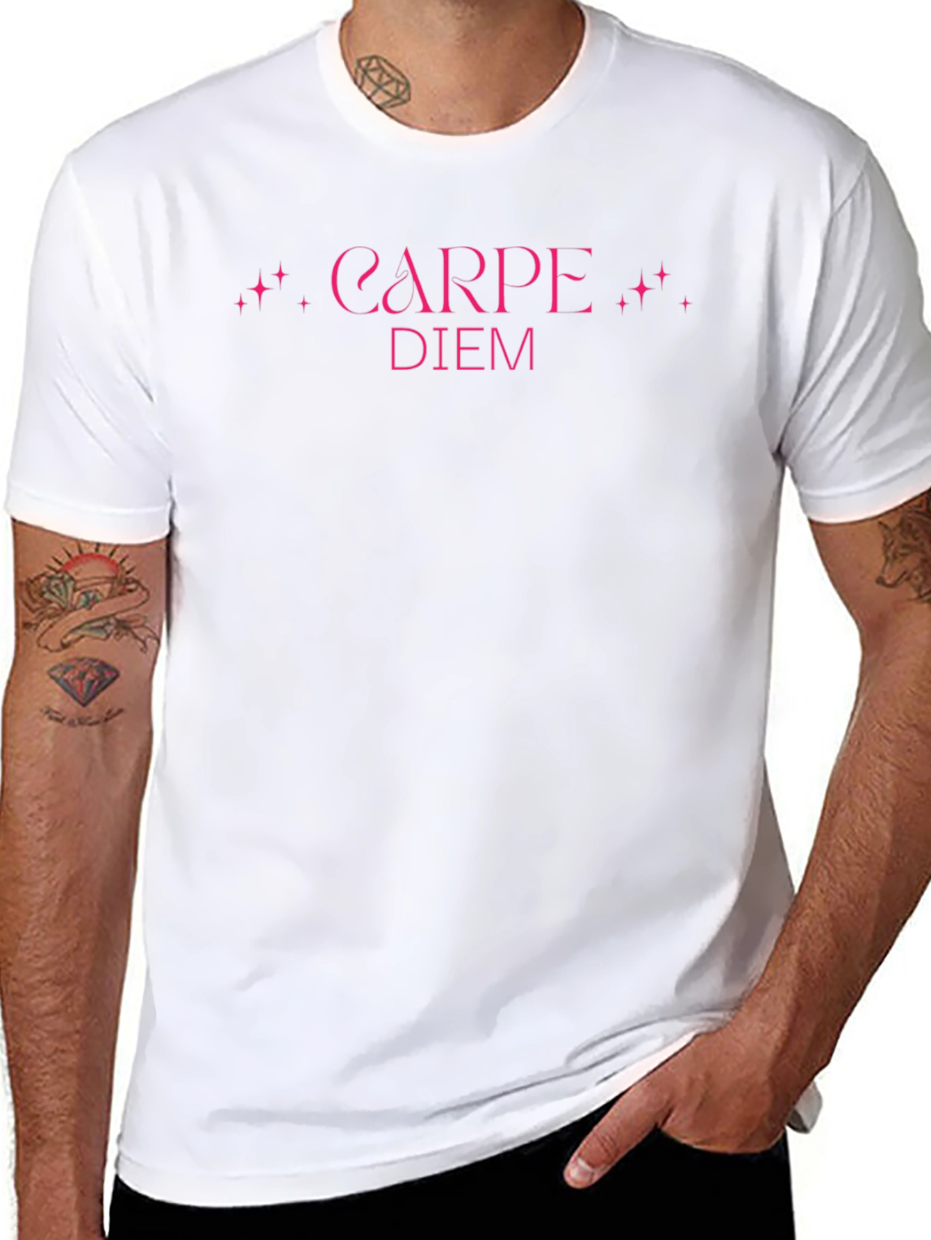 Carpe Diem Pink Graphic T-Shirt