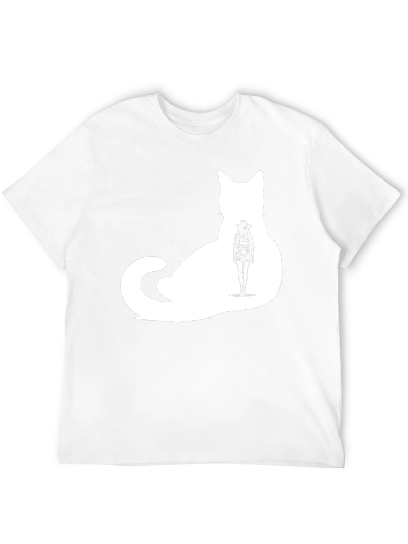 Cat Silhouette Graphic Tee - Adventure Awaits
