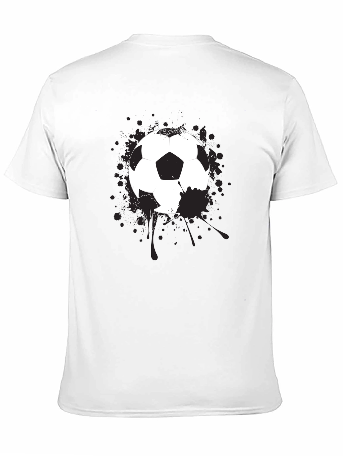Soccer Ball Splatter Graphic T-Shirt