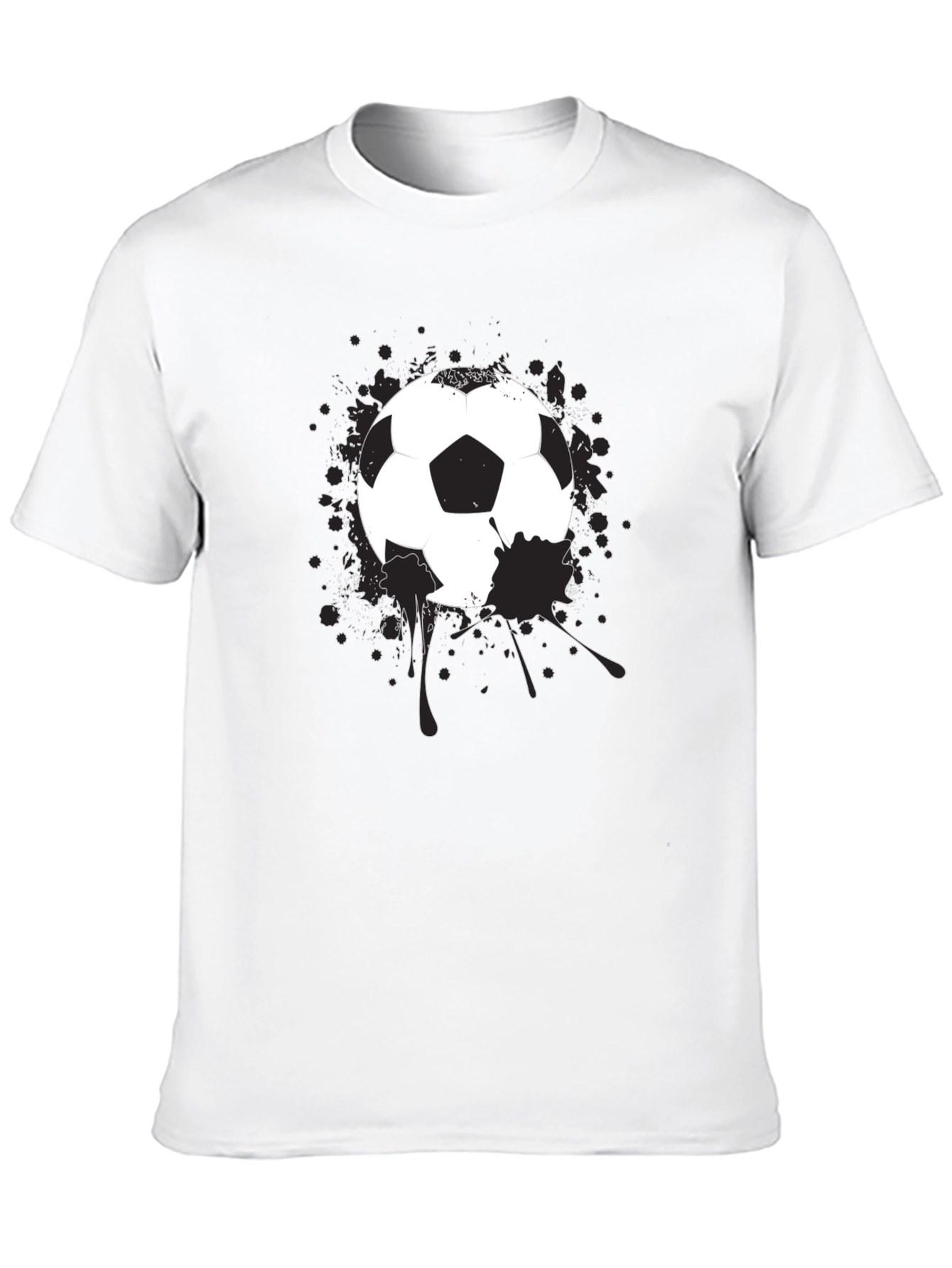 Soccer Ball Splatter Graphic T-Shirt