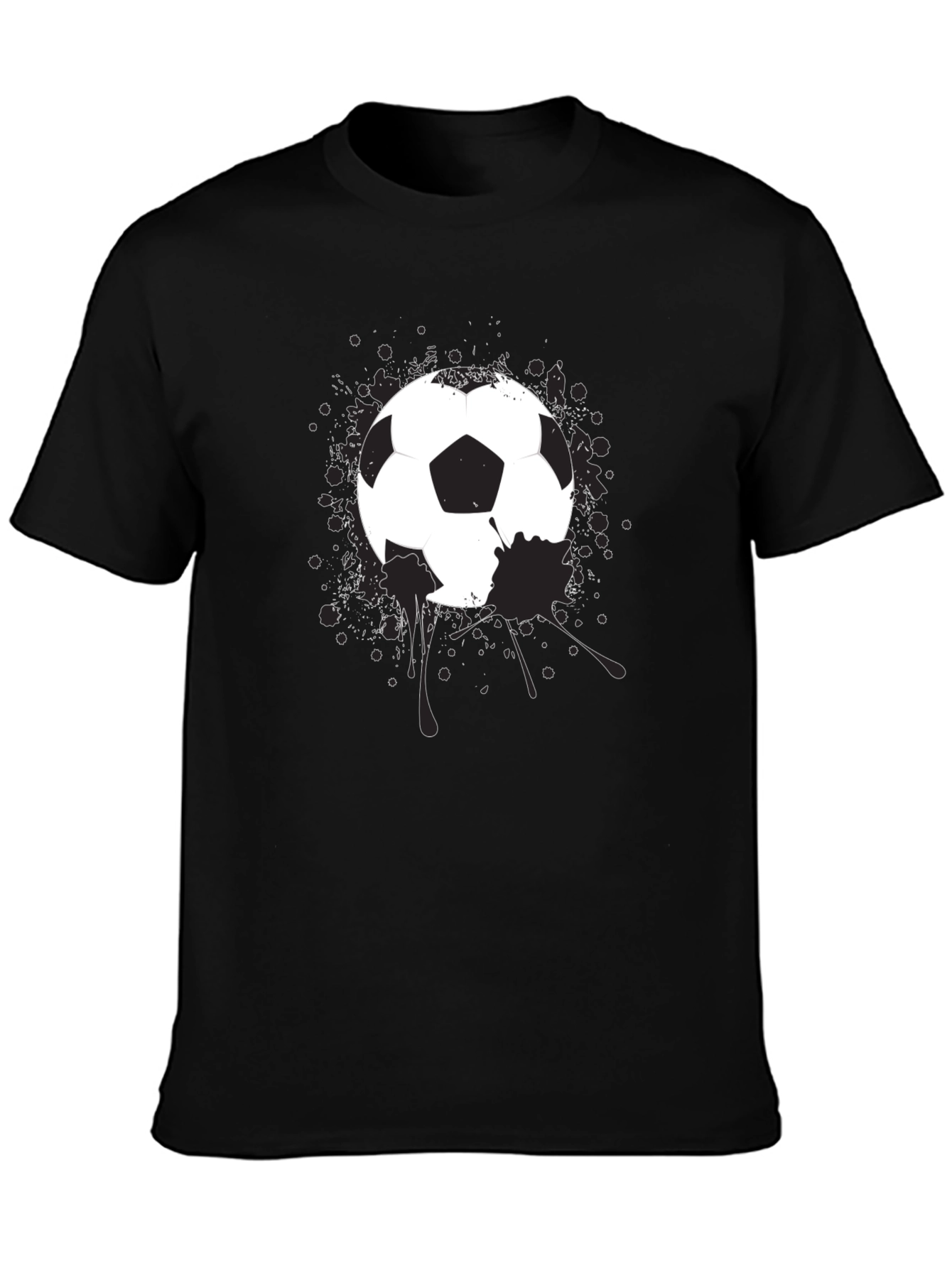 Soccer Ball Splatter Graphic T-Shirt