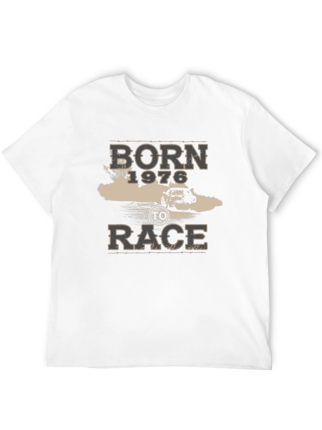 Born 1976 to Race Black Graphic Tee