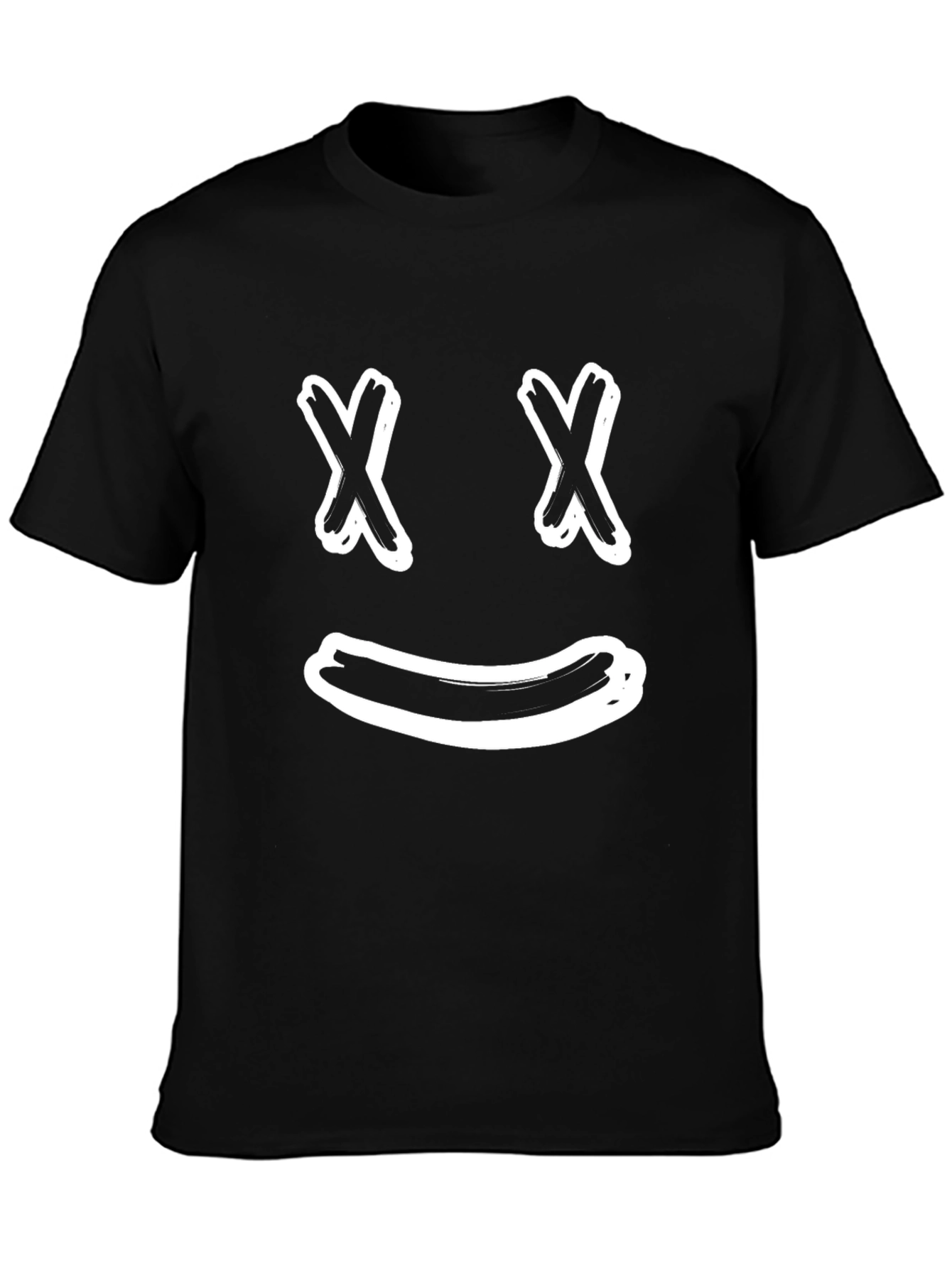 Smiley Face Graphic Tee - Casual Comfort