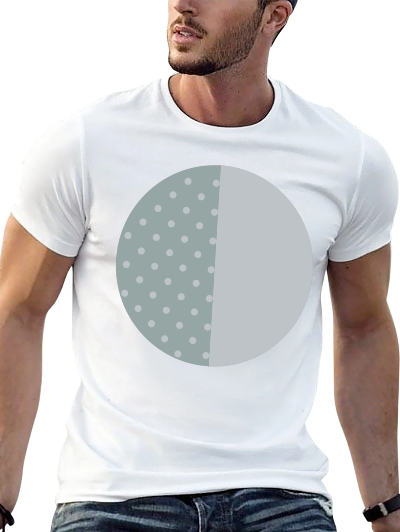 Modern Circle Graphic Tee - Casual Style