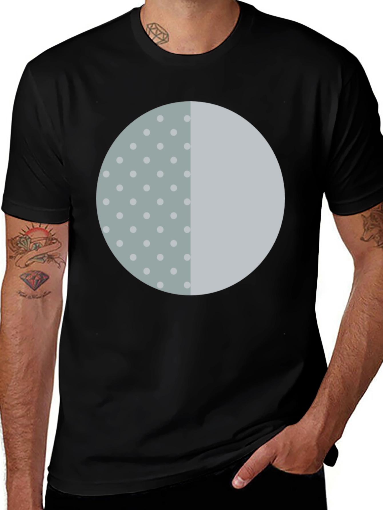 Modern Circle Graphic Tee - Casual Style