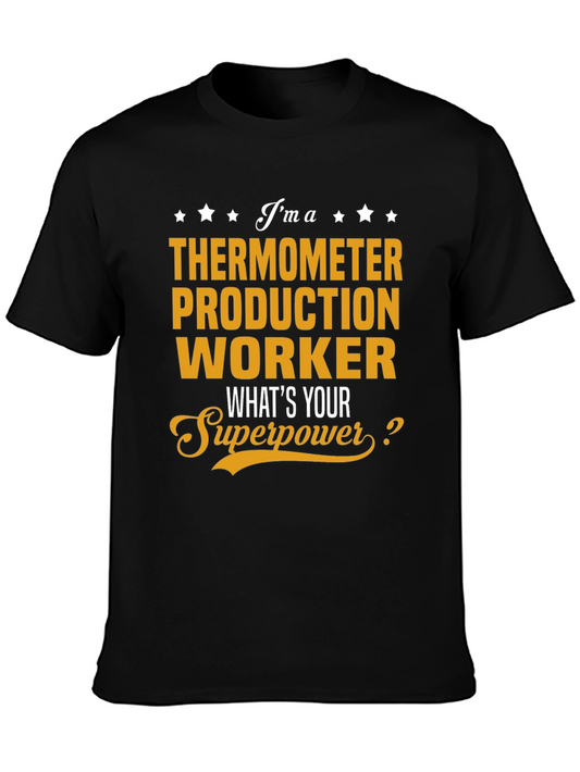 Thermometer Production Worker Superpower T-Shirt
