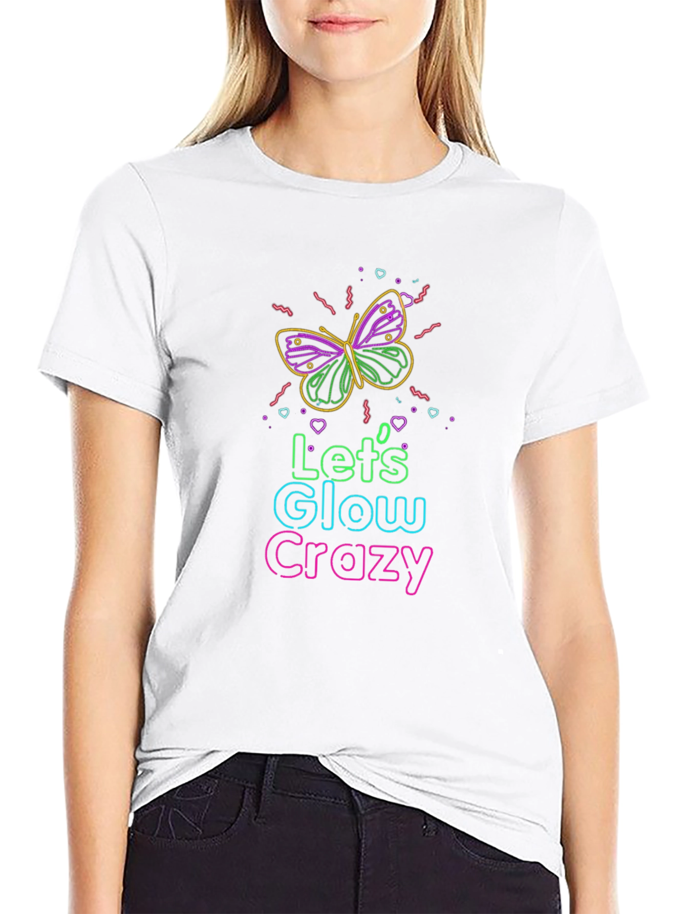 Lets Glow Crazy Graphic Tee