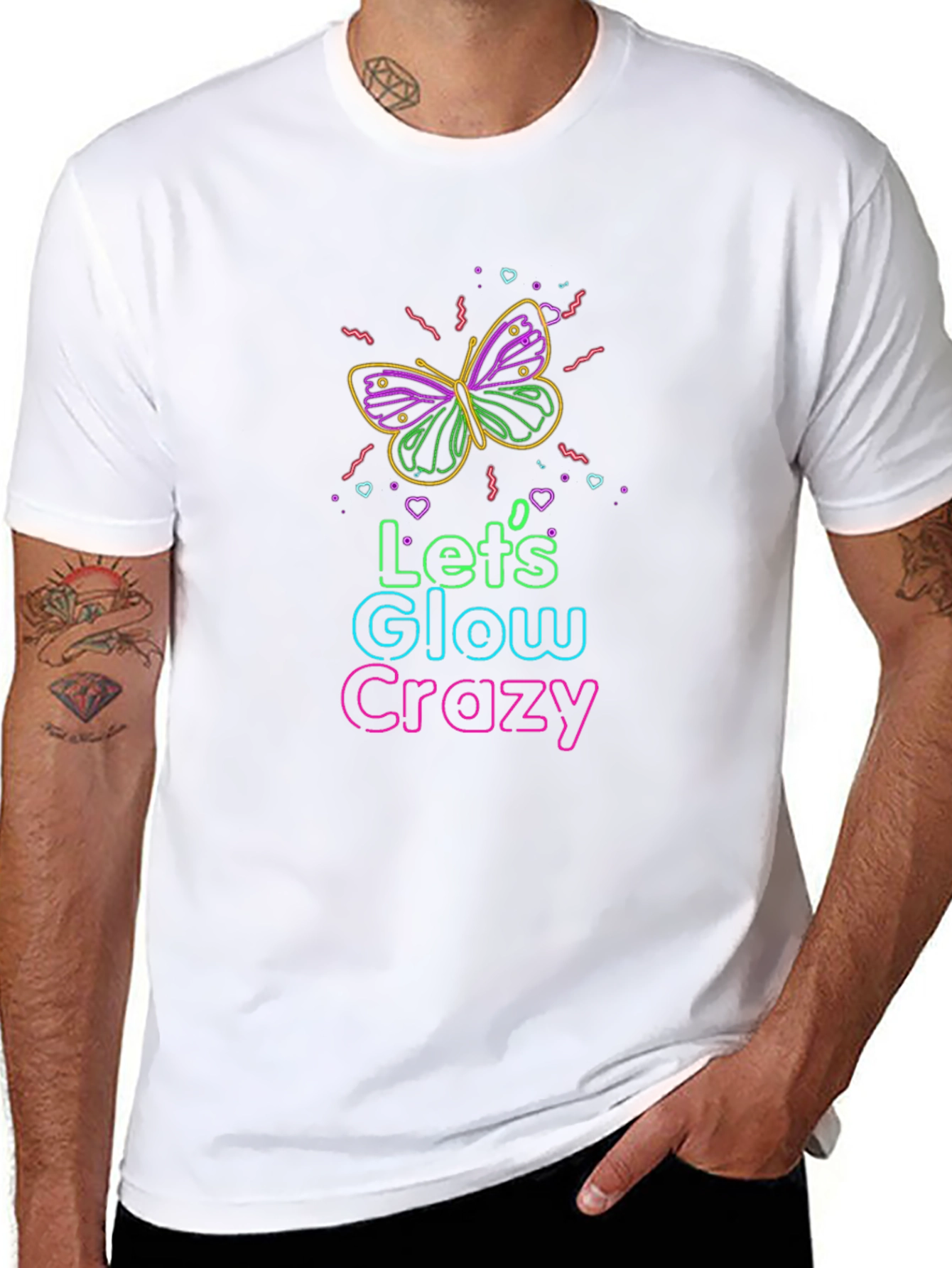 Lets Glow Crazy Graphic Tee