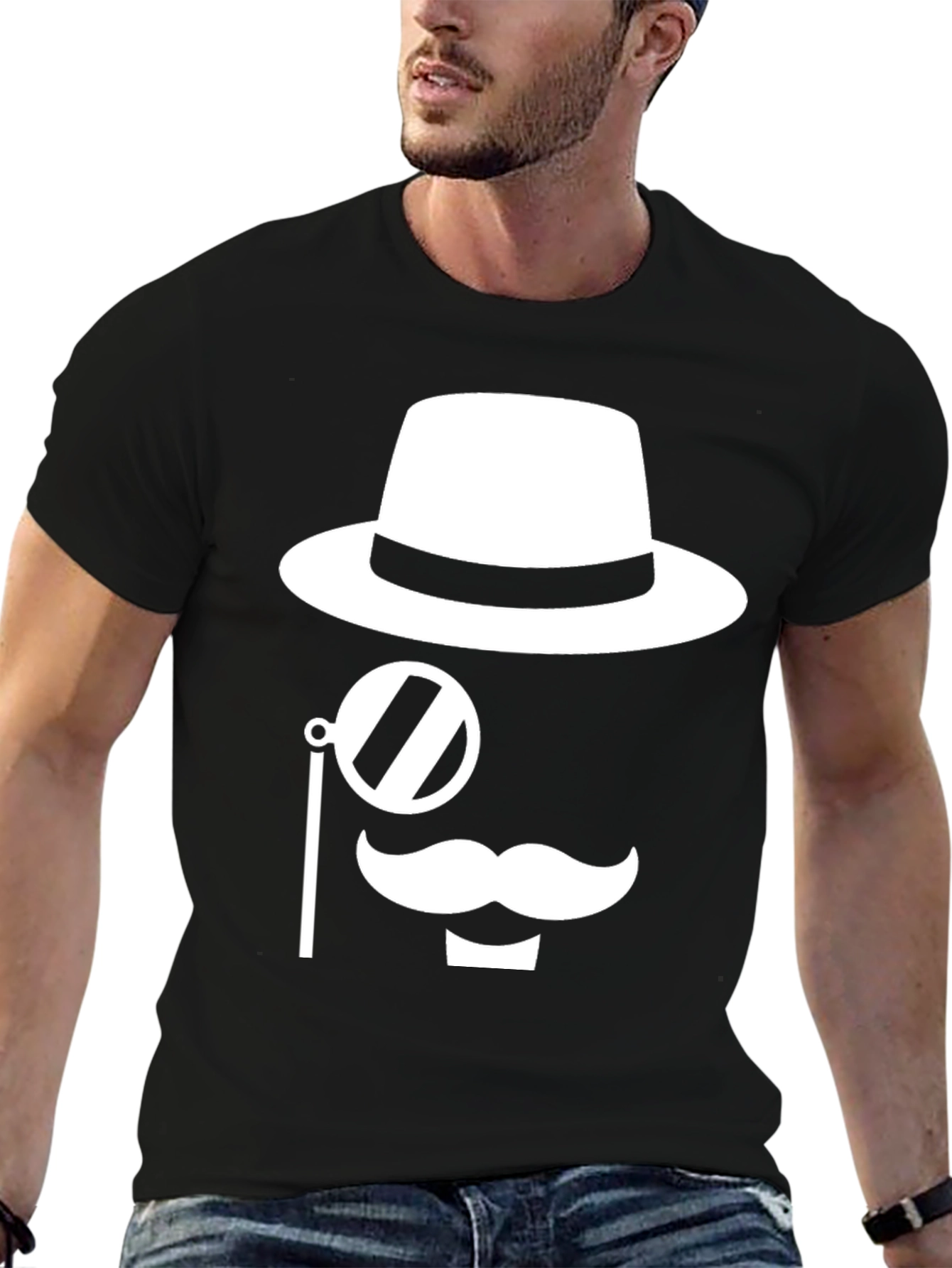 Gentleman Graphic Tee - Classic Style