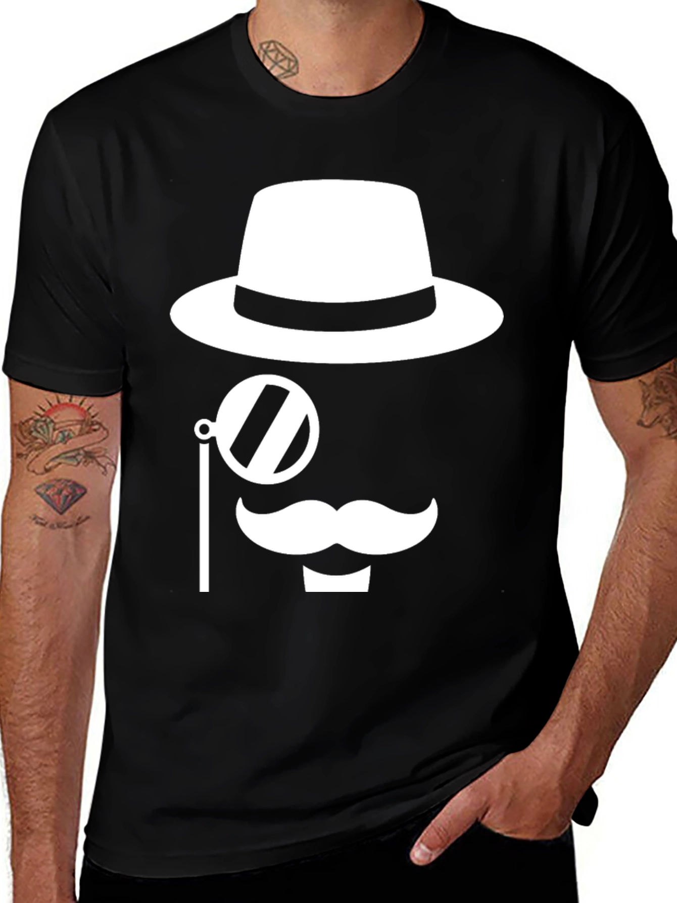 Gentleman Graphic Tee - Classic Style