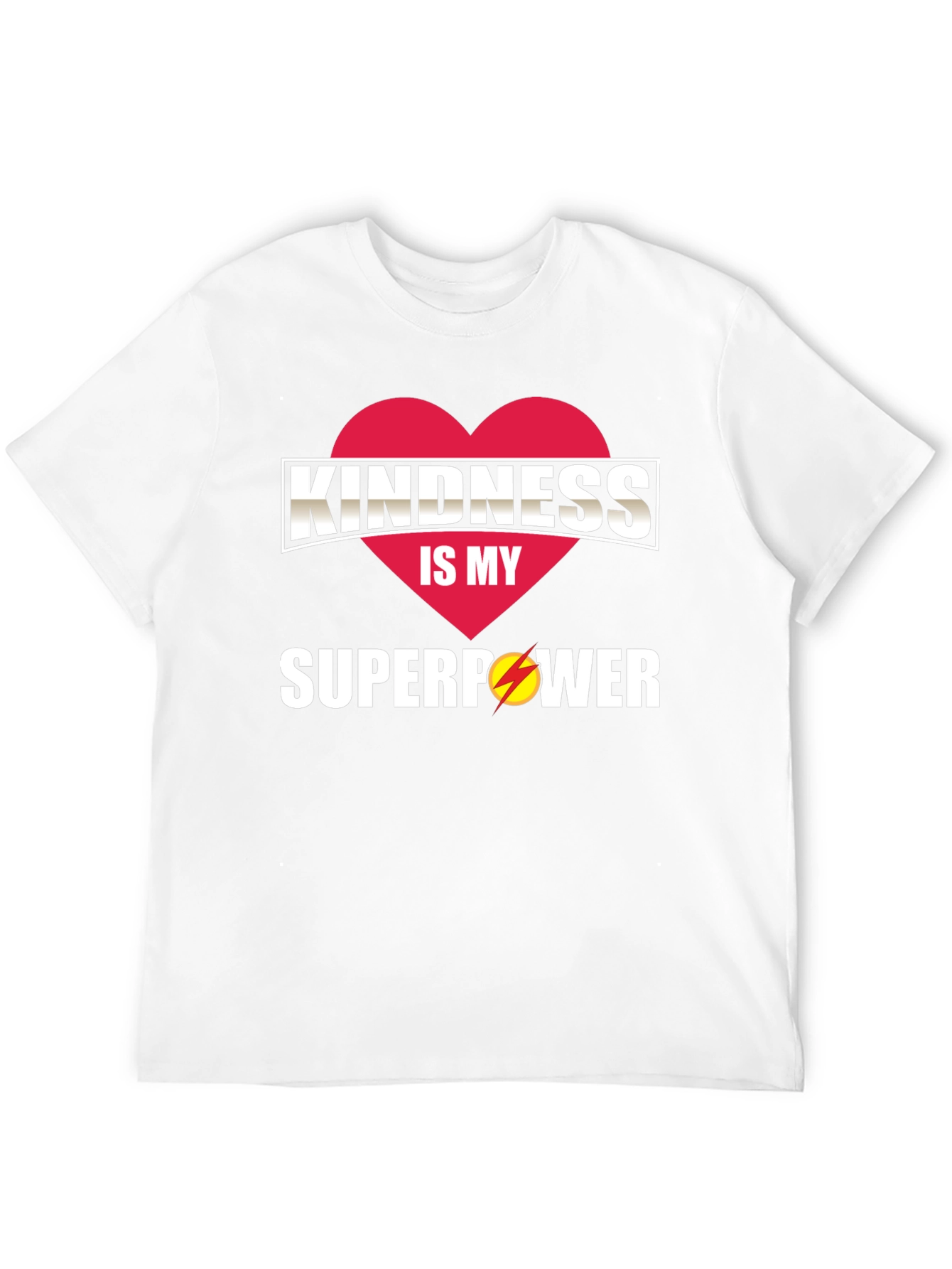 Kindness is My Superpower T-Shirt - Red Heart Design
