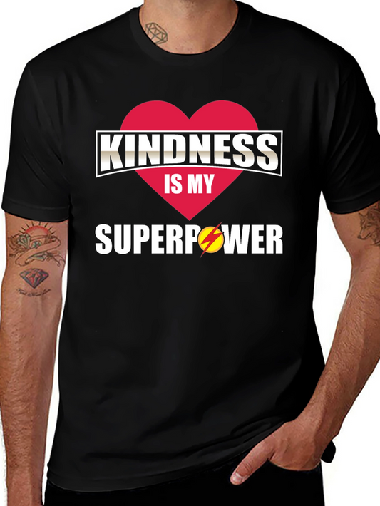 Kindness is My Superpower T-Shirt - Red Heart Design