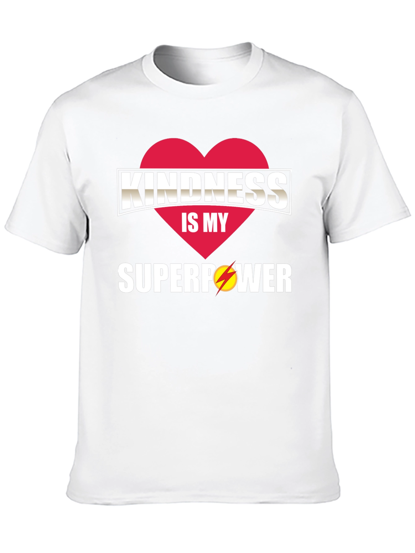 Kindness is My Superpower T-Shirt - Red Heart Design