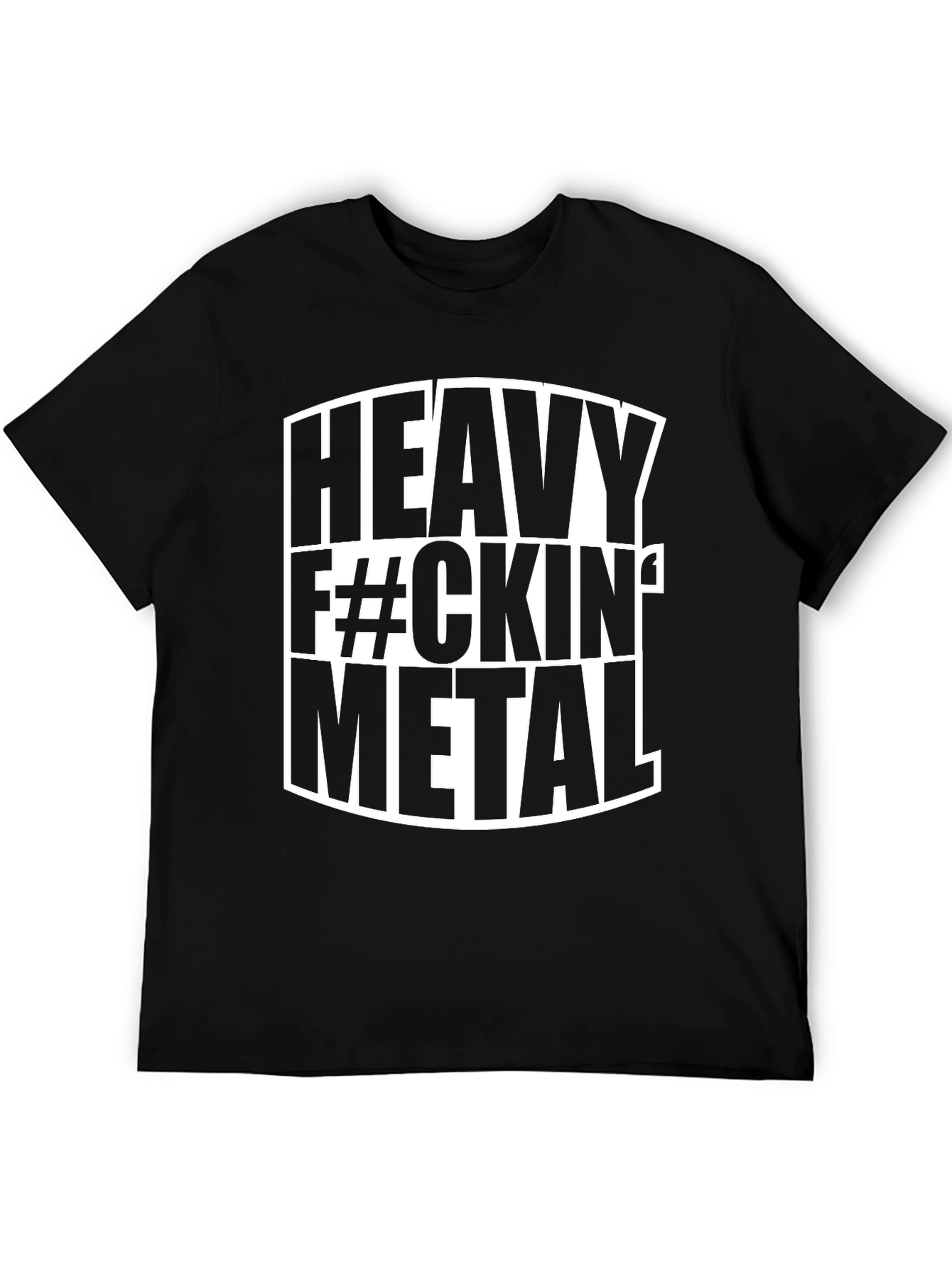 Heavy Metal Graphic T-Shirt - Bold Black Tee