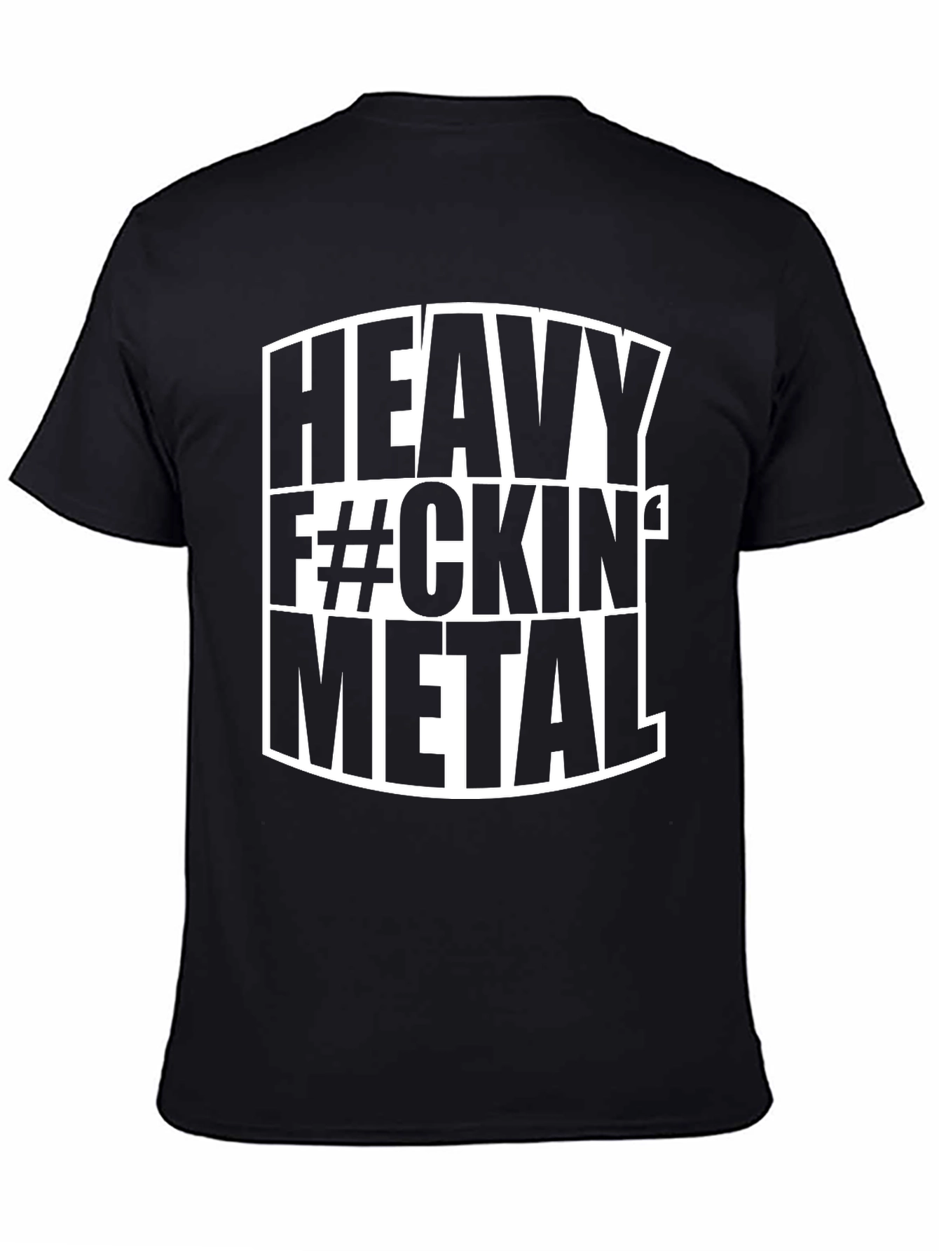 Heavy Metal Graphic T-Shirt - Bold Black Tee
