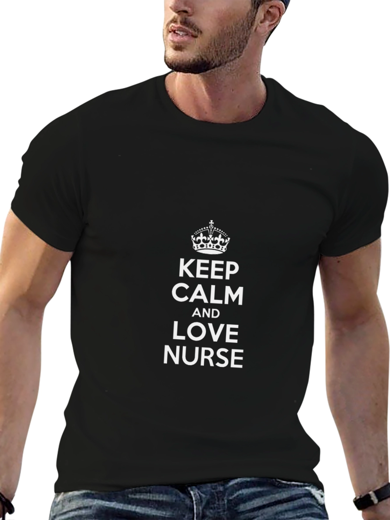 Keep Calm Nurse T-Shirt - Black