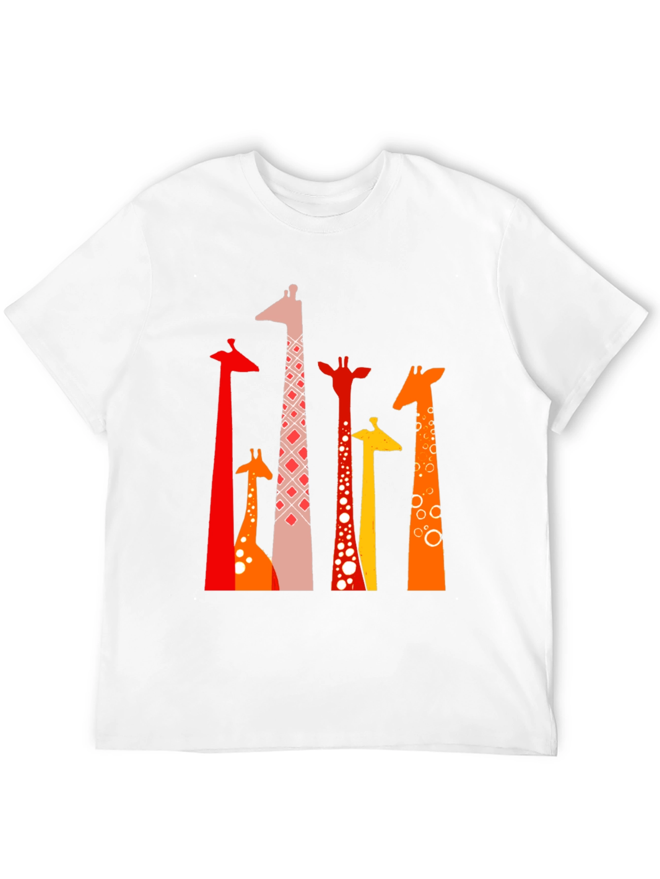 Giraffe Print Black T-Shirt