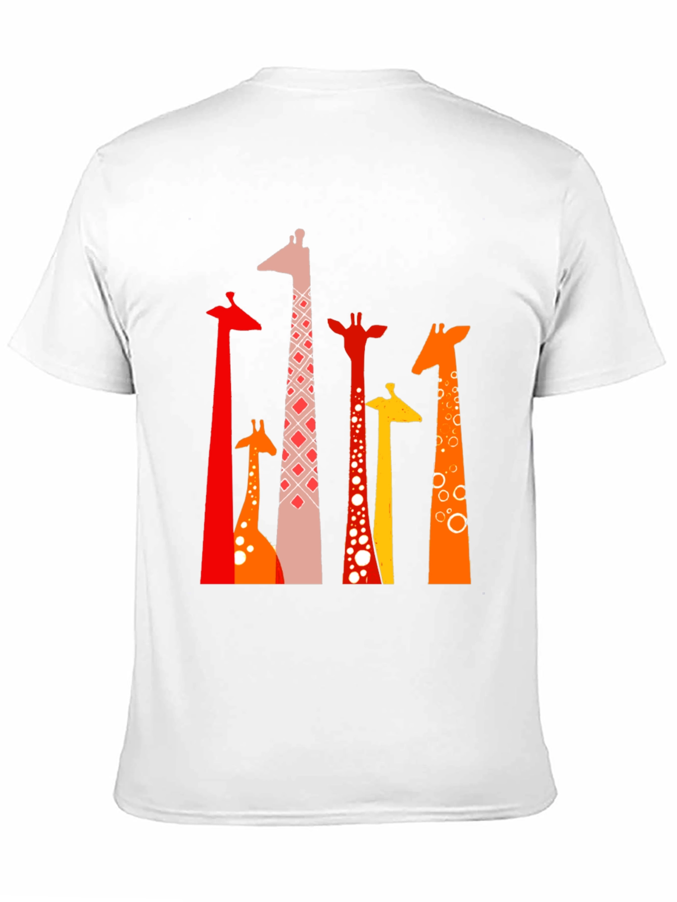 Giraffe Print Black T-Shirt