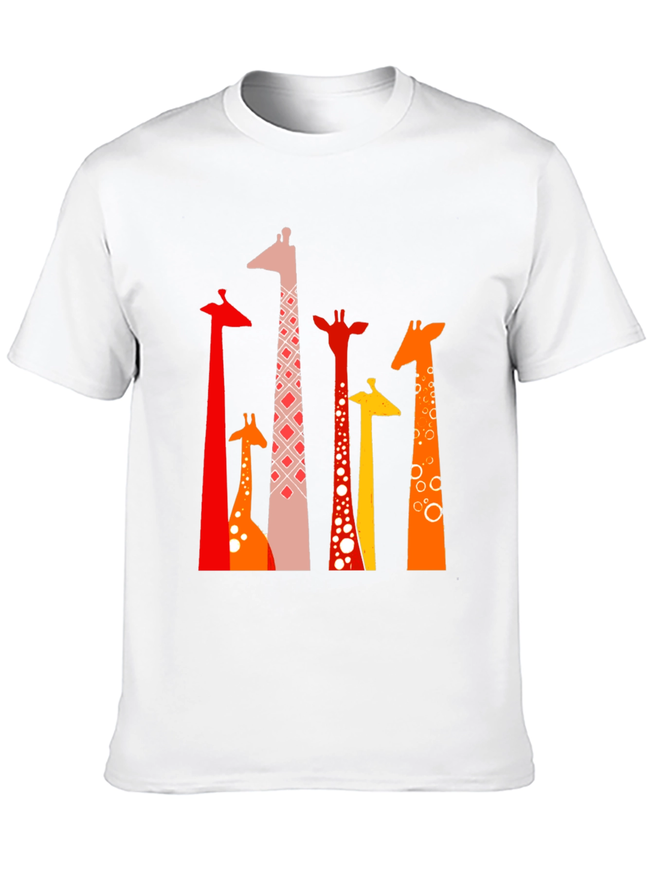 Giraffe Print Black T-Shirt