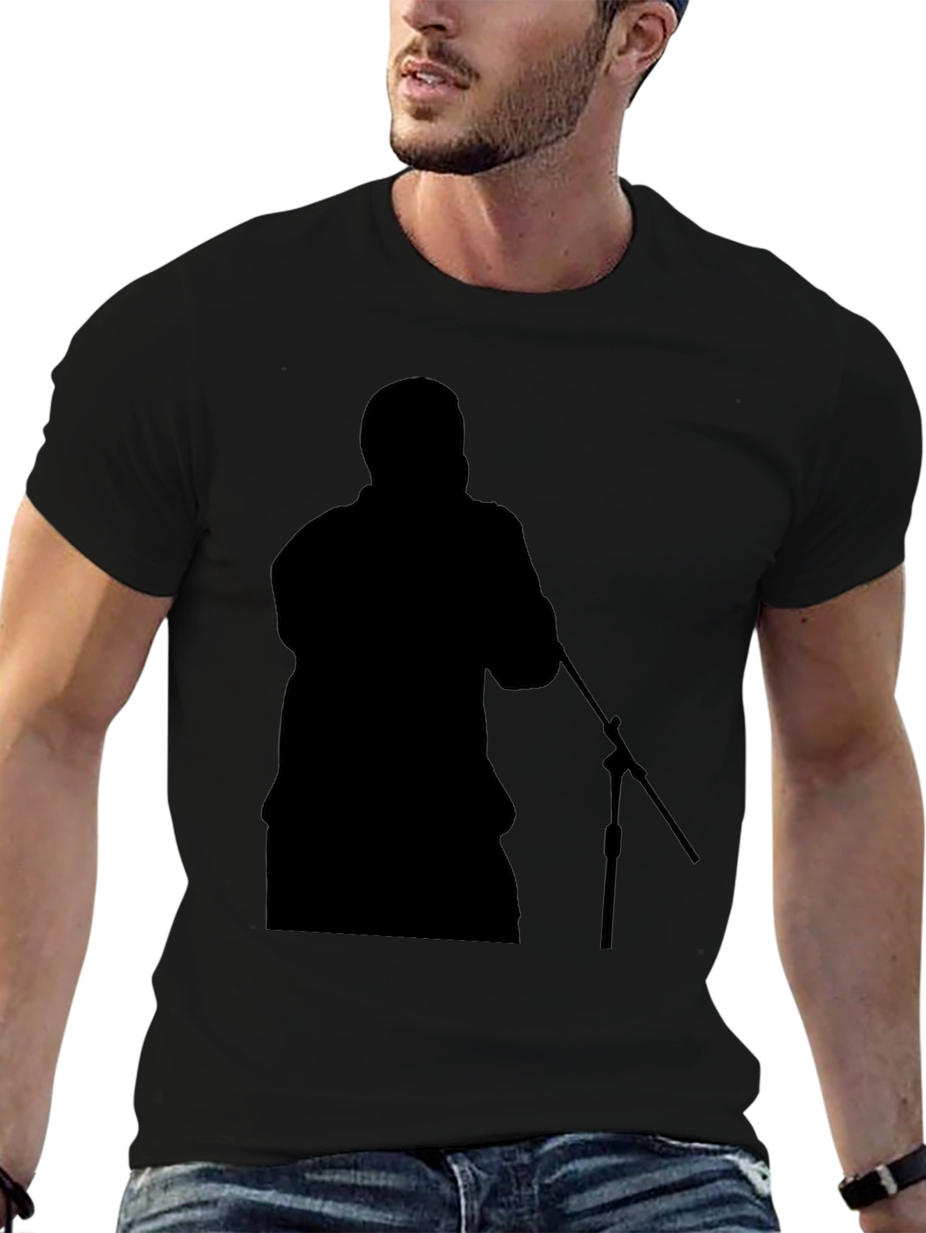 Silhouette Singer Black T-Shirt