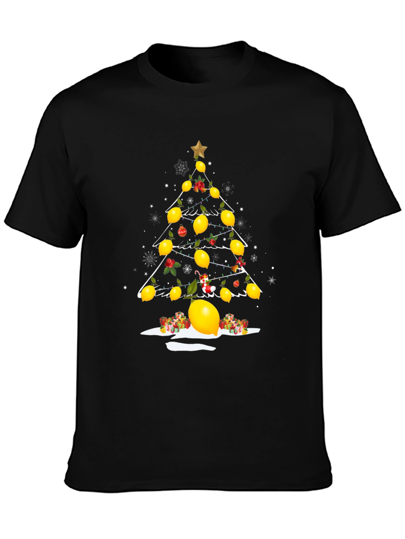 Lemon Tree Christmas Graphic T-Shirt